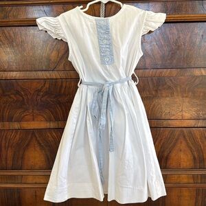 Alice Kathleen & Co blue & white gingham tie dress